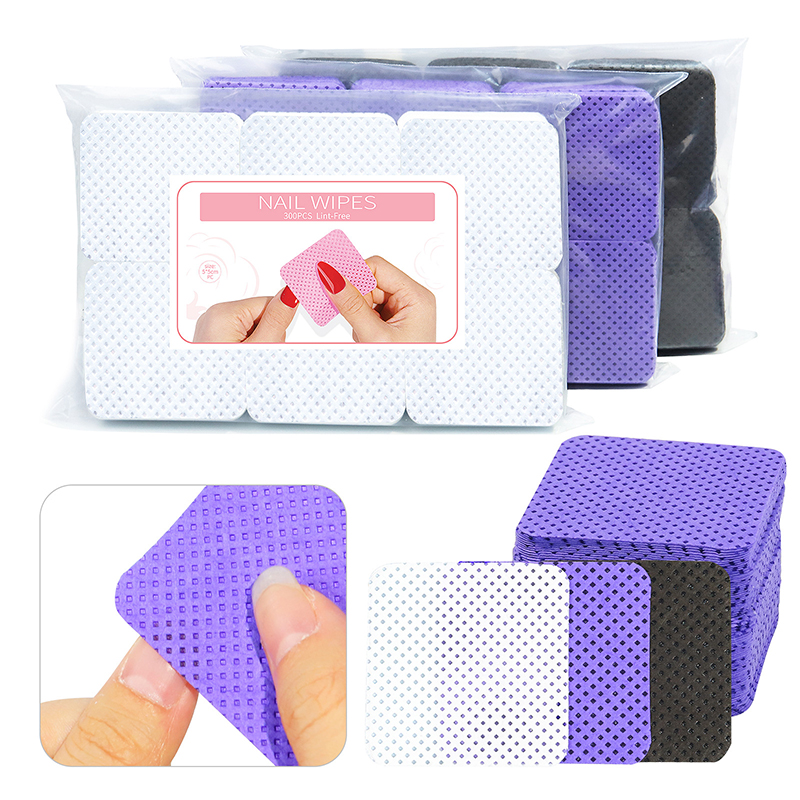 Eyelash Extension Examples - Lint Free Nail Wipes, 300 PCS