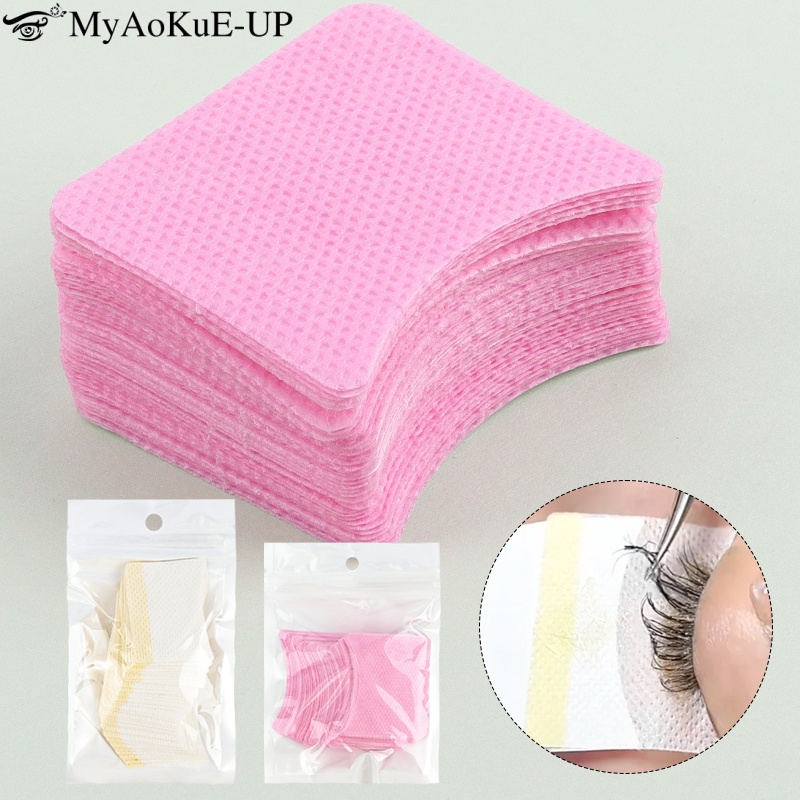 Eyelash Extension Examples - 40pcs Eyelash Extension Remover Cotton Pad