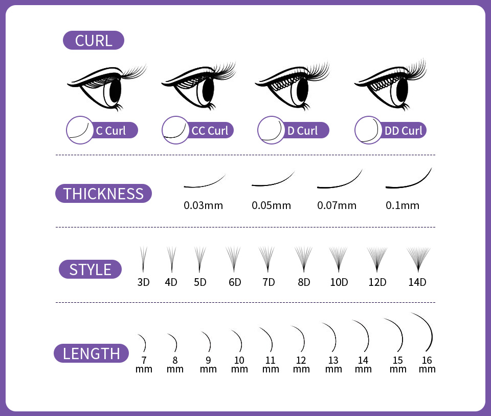 AGUUD All Size Loose Fan Eyela - مراجعة Eyelash Extension Mega Volume وسعره