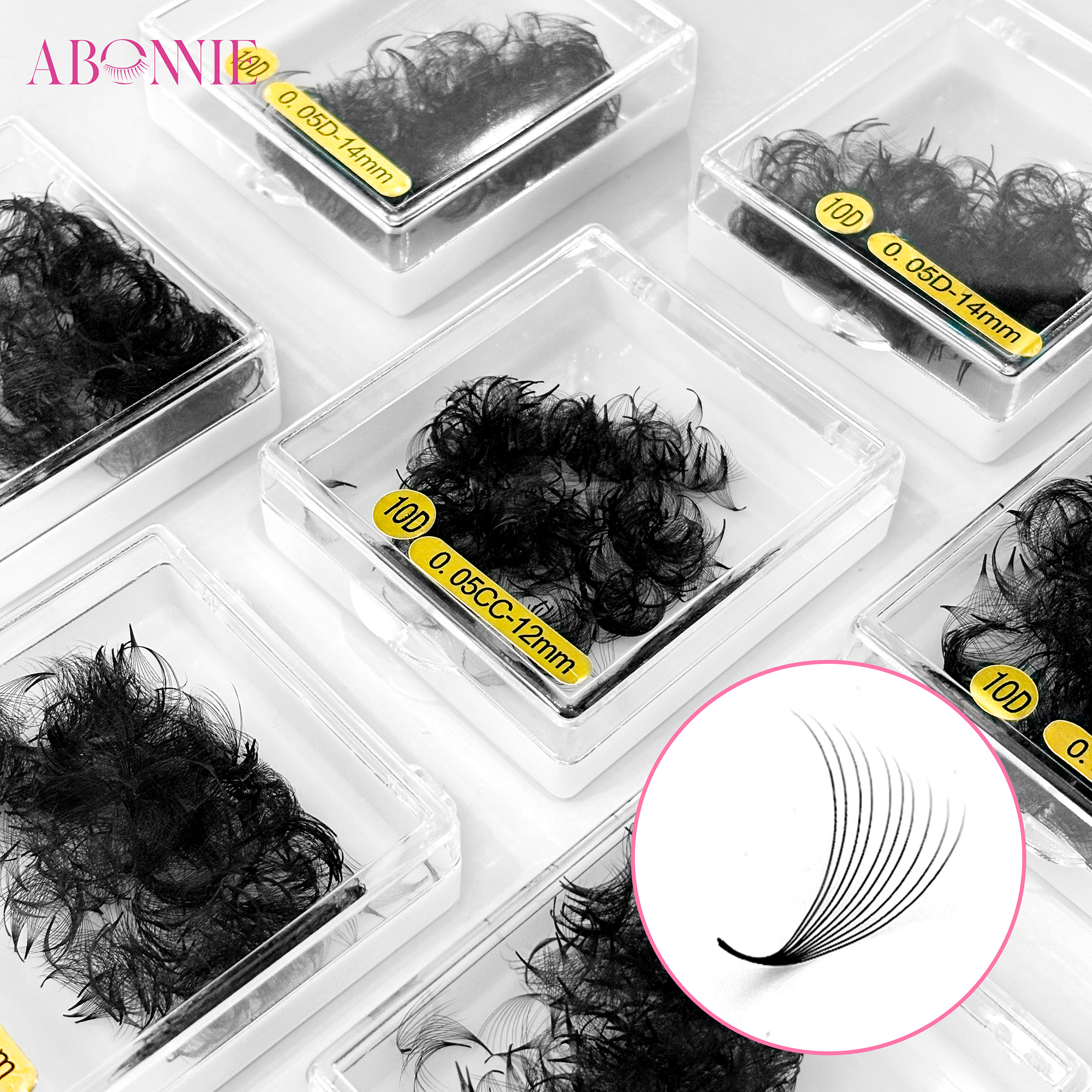 Abonnie 14d Premade Fan Pointy - مراجعة Eyelash Extension Mega Volume وسعره