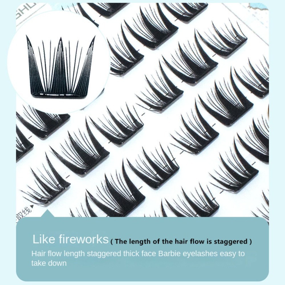 Fashion Fluffy No-Glue False E - مراجعة Eyelash Extension For Men وسعره