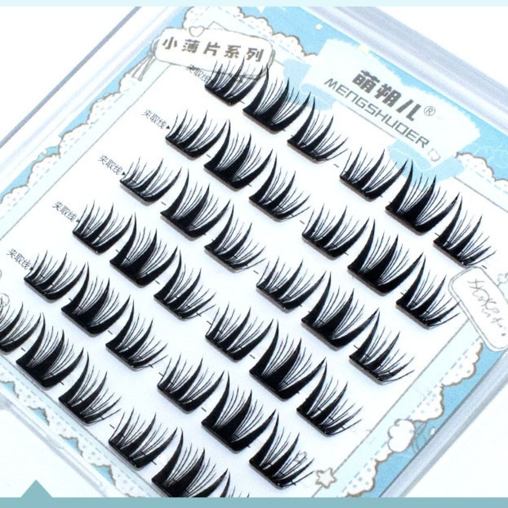 Fashion Fluffy No-Glue False E - مراجعة Eyelash Extension For Men وسعره