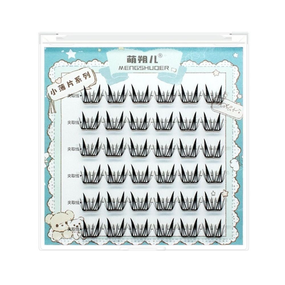 Fashion Fluffy No-Glue False E - مراجعة Eyelash Extension For Men وسعره