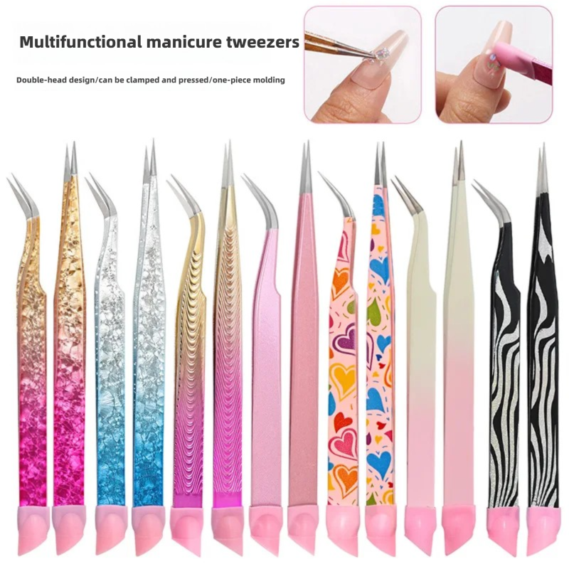 1/2Pcs Manicure Double-Ended T - مراجعة Eyelash Extension Japanese وسعره