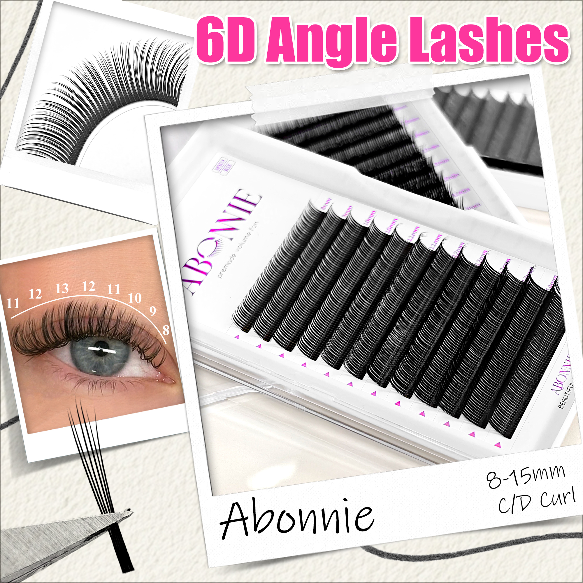 Abonnie Wispy Set Lashes 5D 6D - مراجعة Eyelash Extension For Men وسعره
