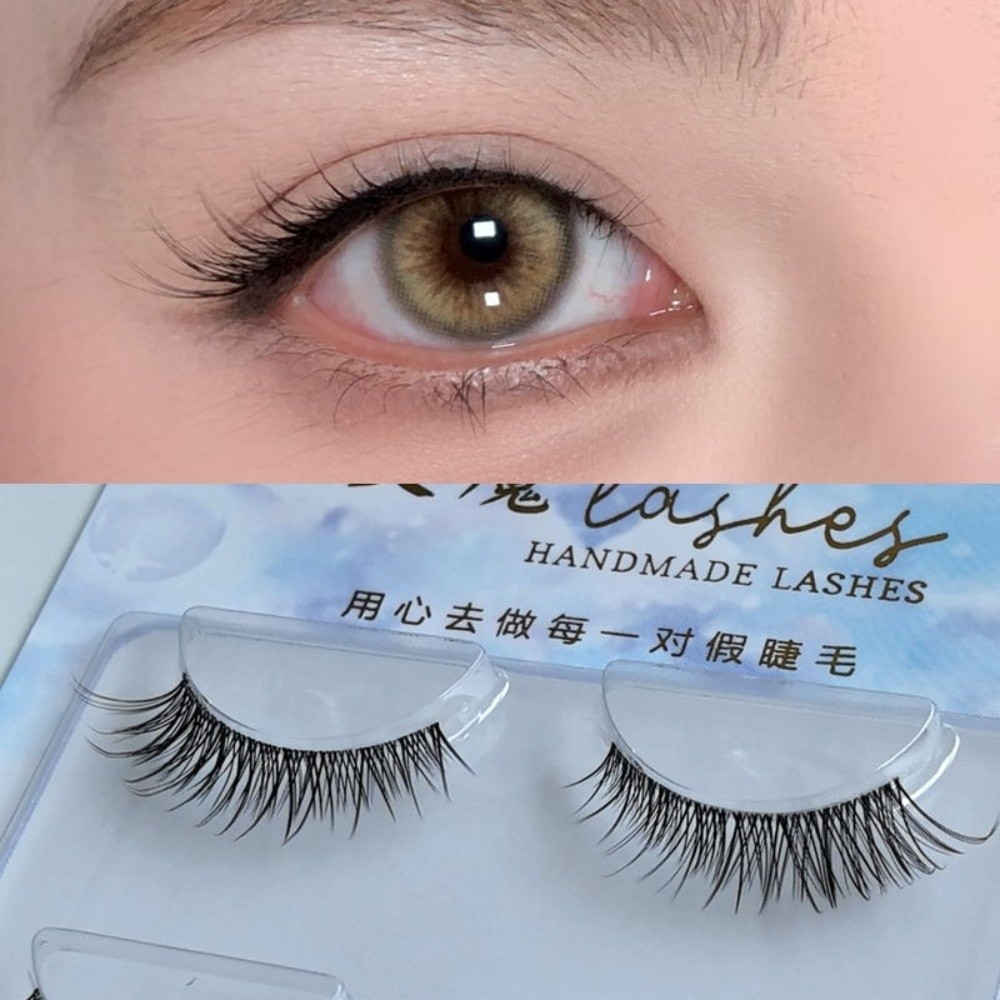 Natural Look False Eyelashes J - مراجعة Eyelash Extension Japanese وسعره