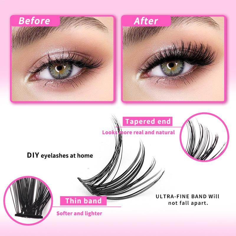 Mink Eyelash Clusters Kit for  - مراجعة Eyelash Extension Volume Lashes وسعره