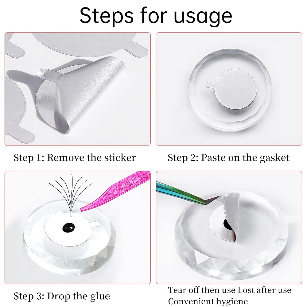 300pcs Foil Sticker Pads(10 Sh - مراجعة Eyelash Extension Examples وسعره