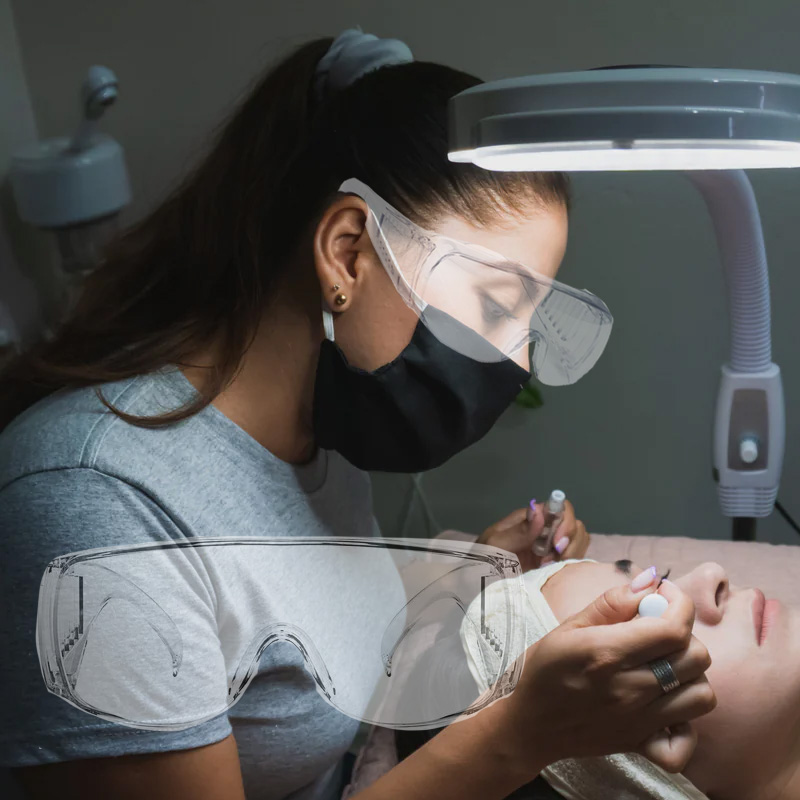 Uv Protect Glasses Eyelashes E - مراجعة Eyelash Extension With Glasses وسعره