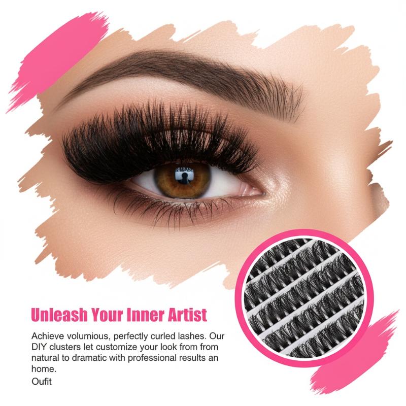 False Eyelash Cluster Individu - مراجعة Eyelash Extension Volume Lashes وسعره
