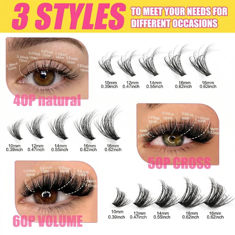 False Eyelash Cluster Individu - مراجعة Eyelash Extension Volume Lashes وسعره