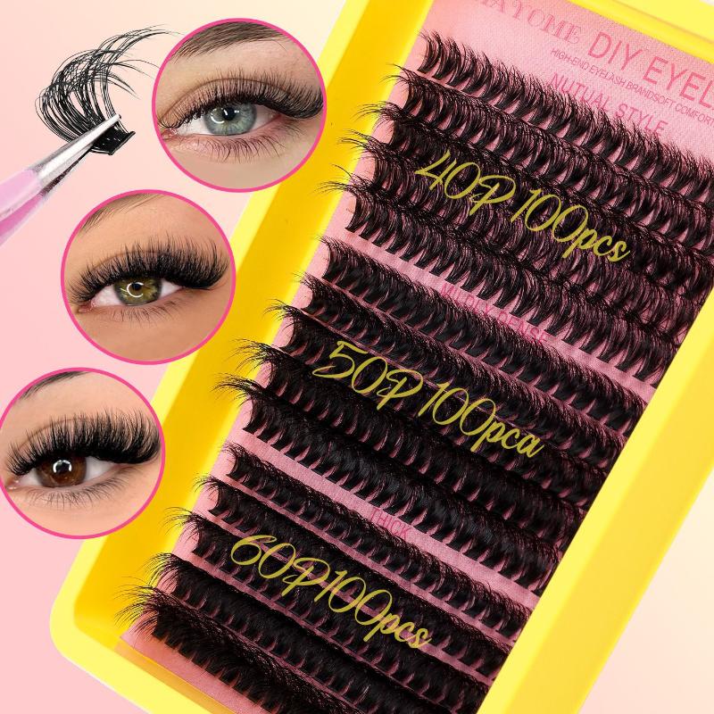 False Eyelash Cluster Individu - مراجعة Eyelash Extension Volume Lashes وسعره