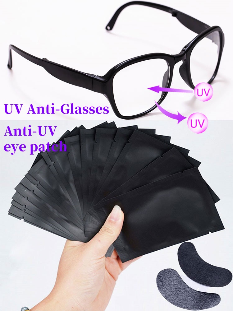 50 pairs Padding UV Black Patc - مراجعة Eyelash Extension With Glasses وسعره