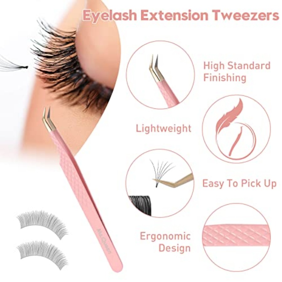 Eyelash Extension Tweezers Set - مراجعة Eyelash Extension Mega Volume وسعره