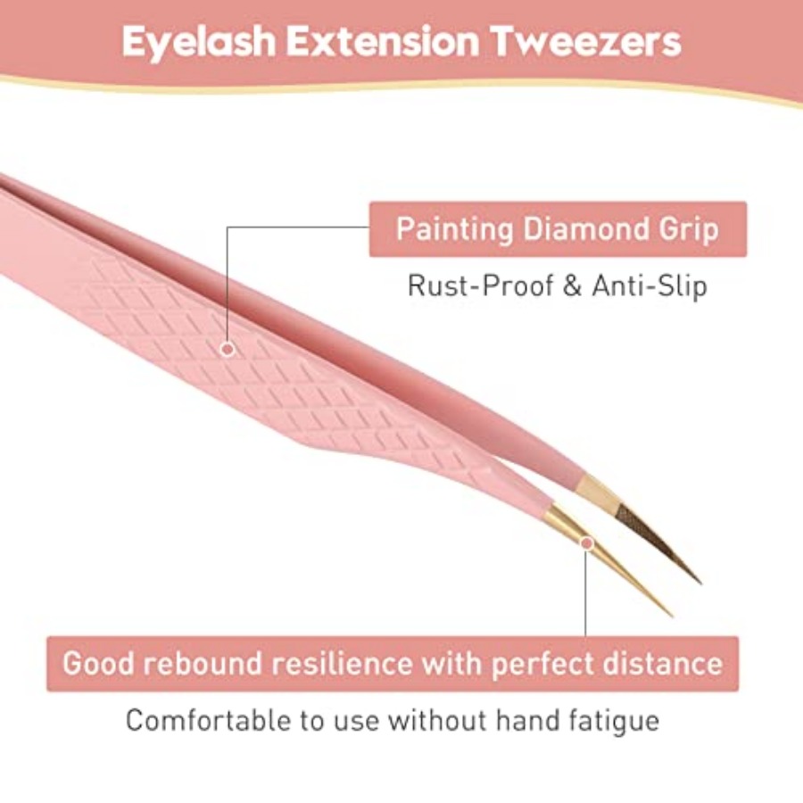 Eyelash Extension Tweezers Set - مراجعة Eyelash Extension Mega Volume وسعره