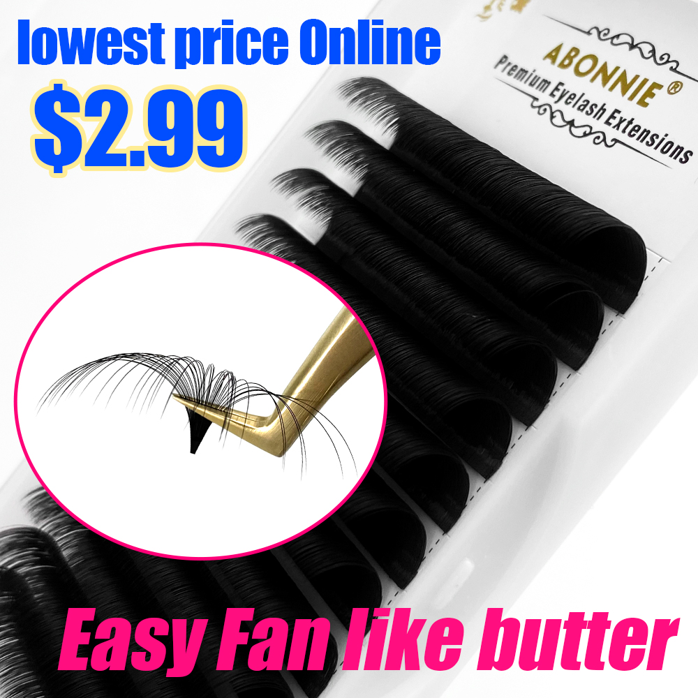 Abonnie 0.03-0.10mm Easy Fan L - مراجعة Eyelash Extension Mega Volume وسعره