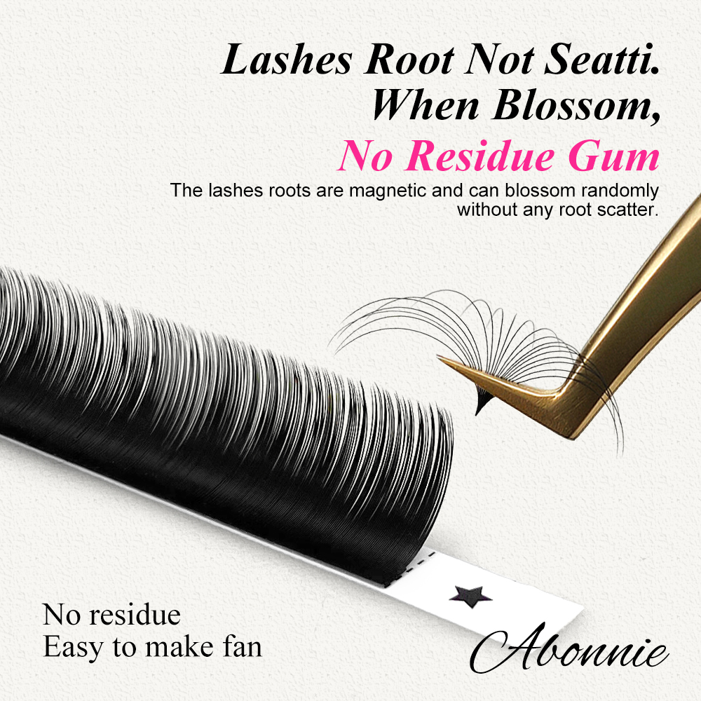 Abonnie 0.03-0.10mm Easy Fan L - مراجعة Eyelash Extension Mega Volume وسعره