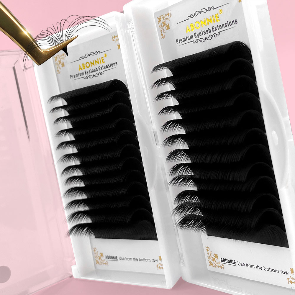Abonnie 0.03-0.10mm Easy Fan L - مراجعة Eyelash Extension Mega Volume وسعره