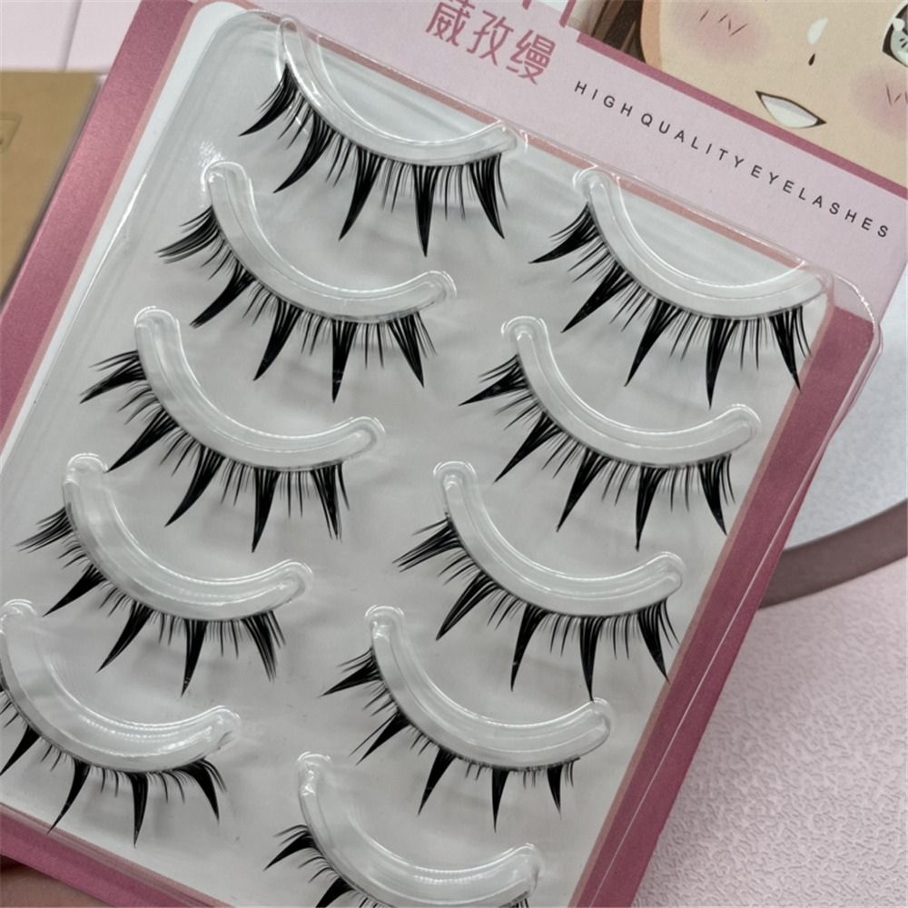 5 Pairs Pack Japanese Cosplay  - مراجعة Eyelash Extension Japanese وسعره