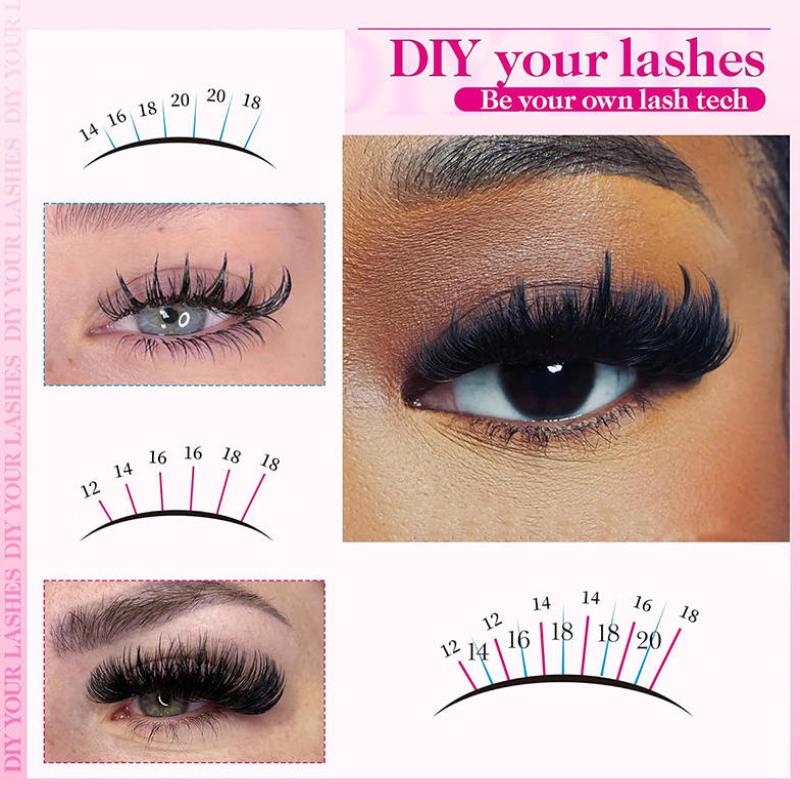 Volume Lash Clusters Mink Wisp - مراجعة Eyelash Extension Volume Lashes وسعره