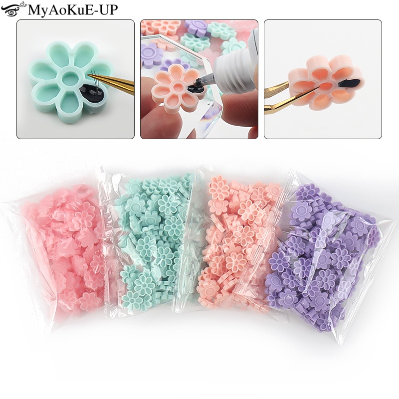 100pcs Eyelash Extension Glue  - مراجعة Eyelash Extension Examples وسعره
