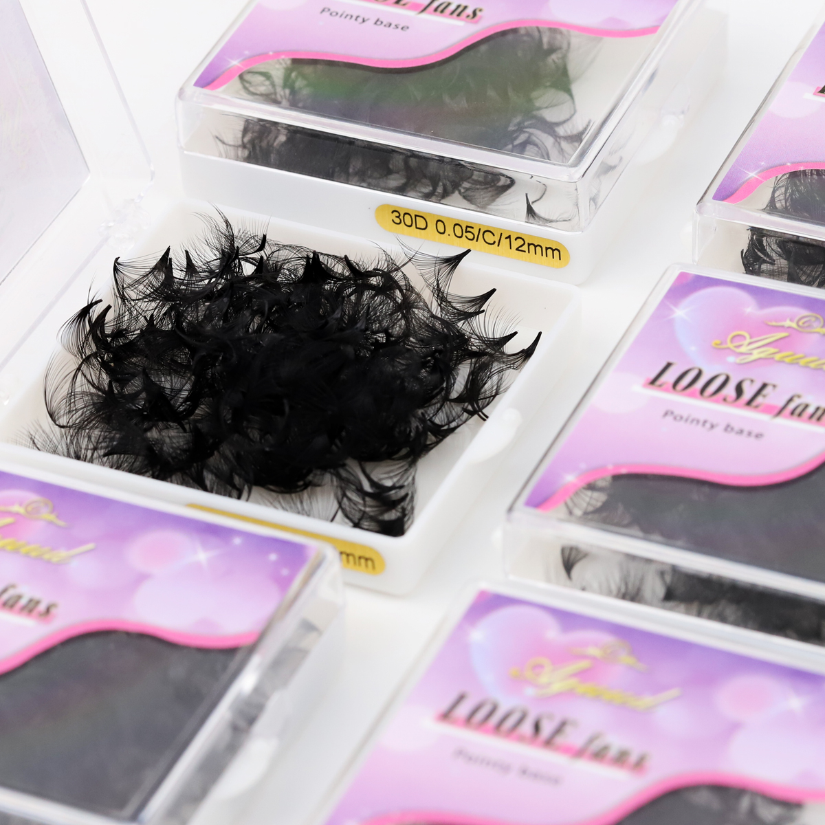 Aguud 2500 Fans Loose Fans Poi - مراجعة Eyelash Extension Mega Volume وسعره