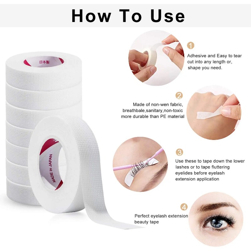 6 Rolls Japanese Insulating Ta - مراجعة Eyelash Extension Japanese وسعره