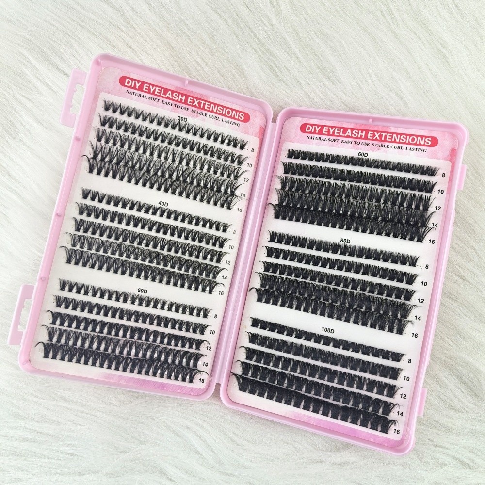8-16mm Length False Eyelashes  - مراجعة Eyelash Extension Volume Lashes وسعره