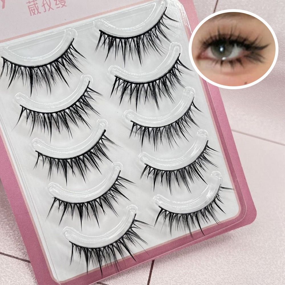 5 Pairs Pack Japanese Cosplay  - مراجعة Eyelash Extension Japanese وسعره