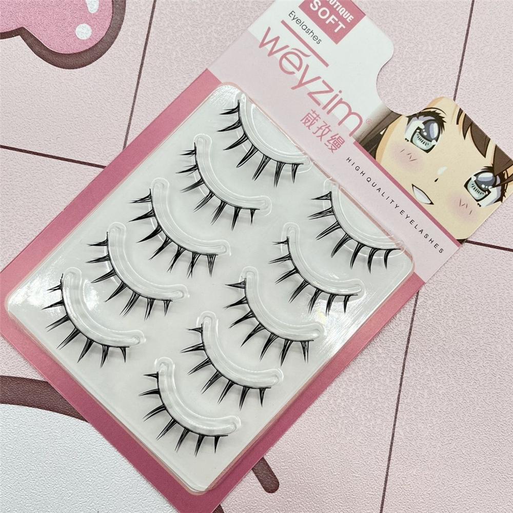 5 Pairs Pack Japanese Cosplay  - مراجعة Eyelash Extension Japanese وسعره