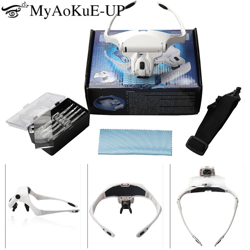 5 Lens Adjustable Headband Mag - مراجعة Eyelash Extension With Glasses وسعره