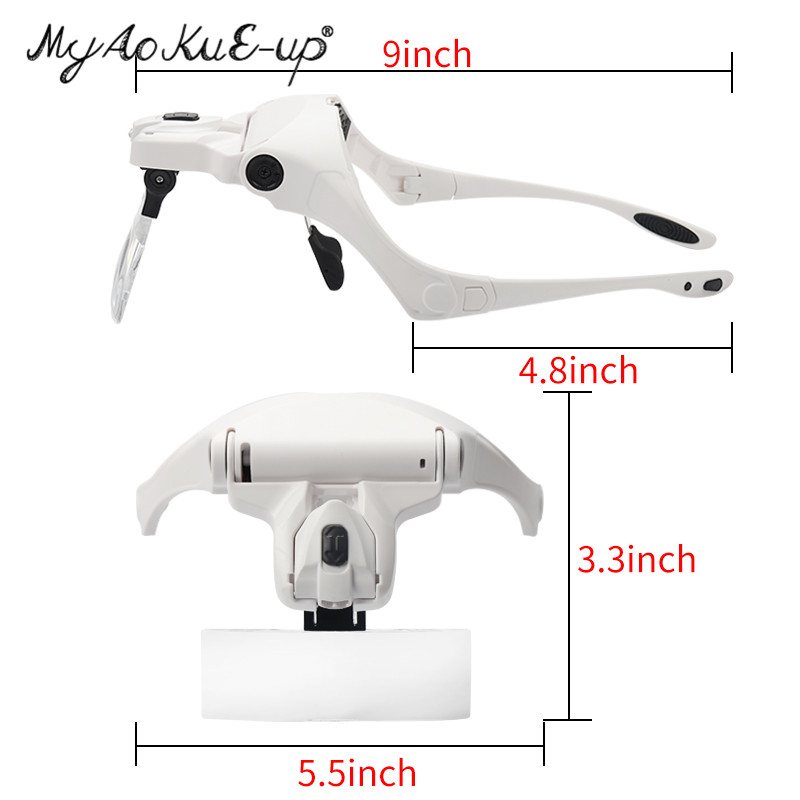 5 Lens Adjustable Headband Mag - مراجعة Eyelash Extension With Glasses وسعره