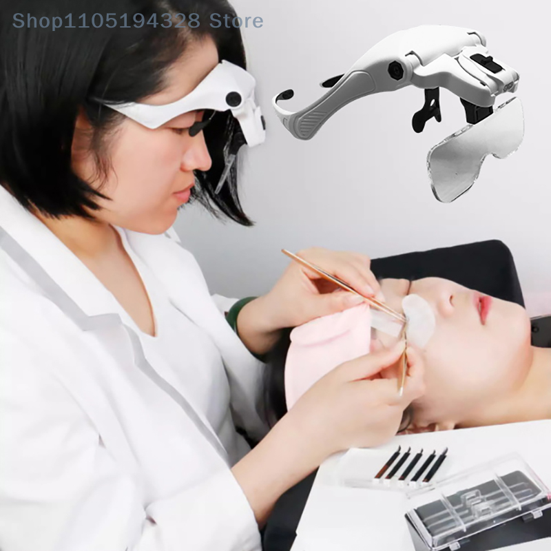 [MP]5 Lens Adjustable Magnifie - مراجعة Eyelash Extension With Glasses وسعره