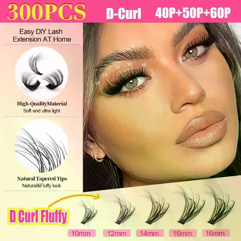 Cluster Lashes Kit Individual  - مراجعة Eyelash Extension Volume Lashes وسعره