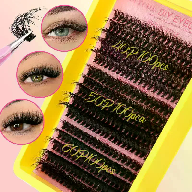 Cluster Lashes Kit Individual  - مراجعة Eyelash Extension Volume Lashes وسعره