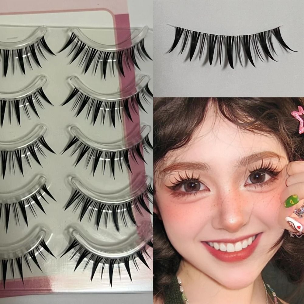 5 Pairs Pack Japanese Cosplay  - مراجعة Eyelash Extension Japanese وسعره