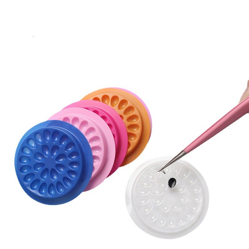 100pcs Eyelash Glue Holder Eye - مراجعة Eyelash Extension Examples وسعره