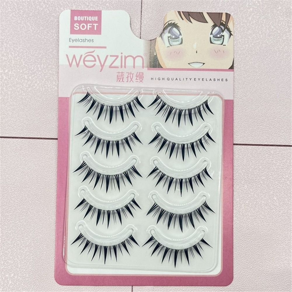 5 Pairs Pack Japanese Cosplay  - مراجعة Eyelash Extension Japanese وسعره