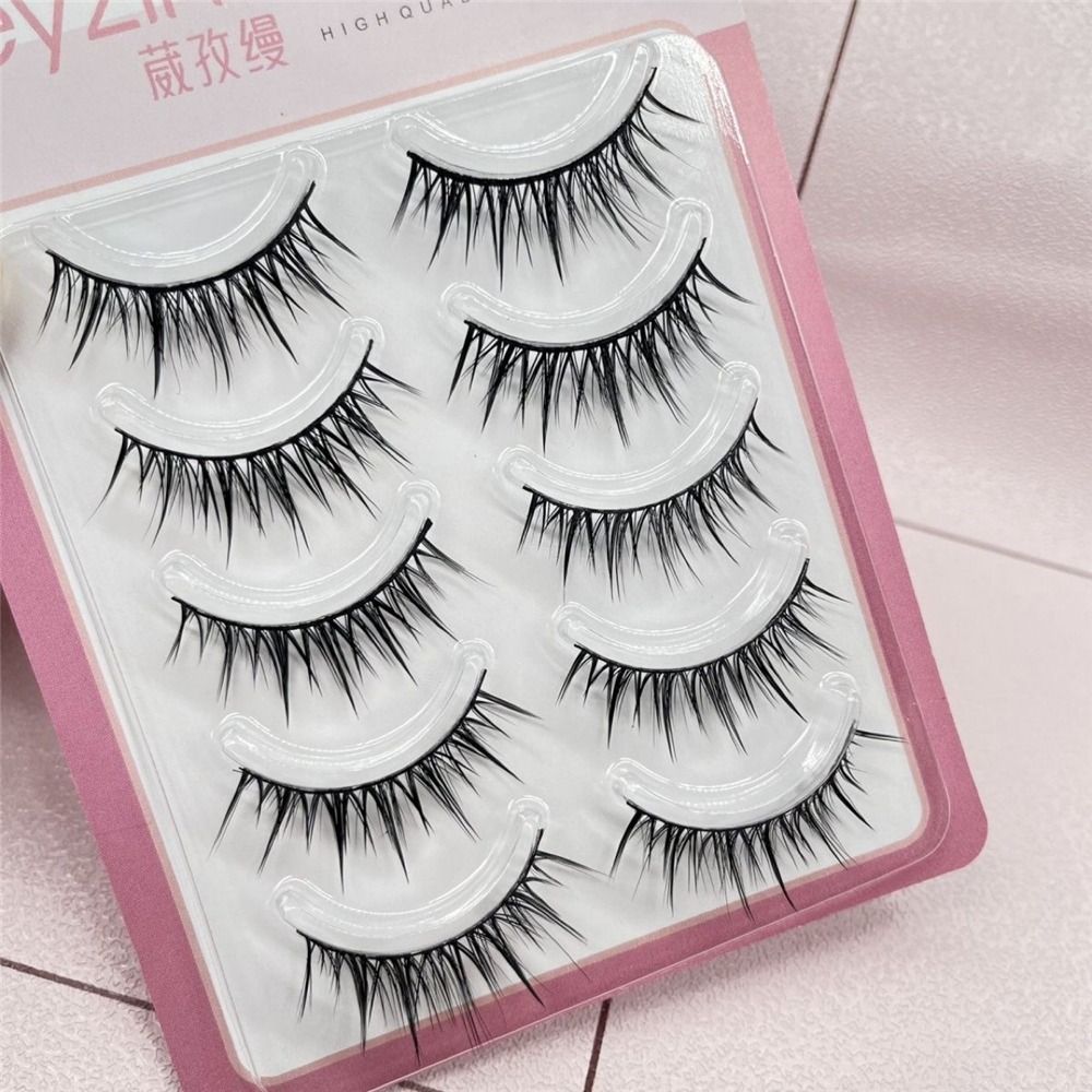 5 Pairs Pack Japanese Cosplay  - مراجعة Eyelash Extension Japanese وسعره