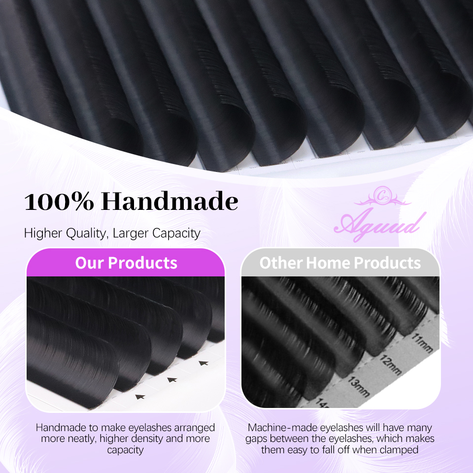 AGUUD 5 trays/lot NEW Super Ma - مراجعة Eyelash Extension Mega Volume وسعره