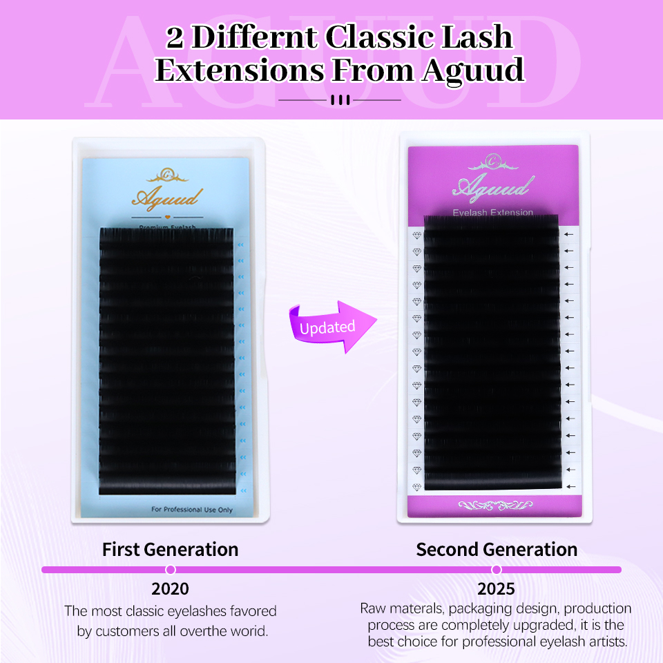 AGUUD 5 trays/lot NEW Super Ma - مراجعة Eyelash Extension Mega Volume وسعره