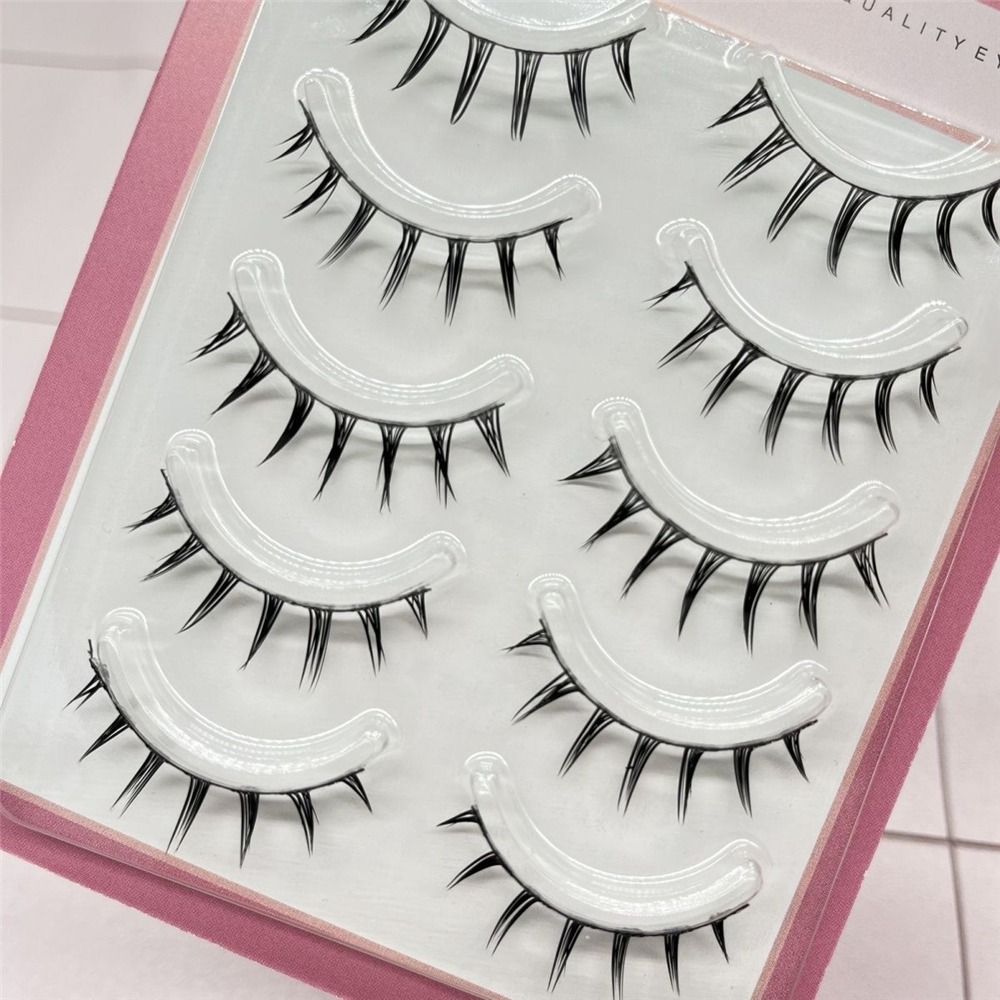 5 Pairs Pack Japanese Cosplay  - مراجعة Eyelash Extension Japanese وسعره