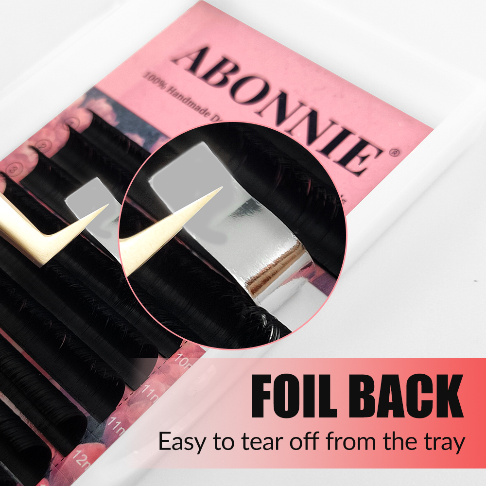ABONNIE Matte Black Easy Fan L - مراجعة Eyelash Extension Mega Volume وسعره