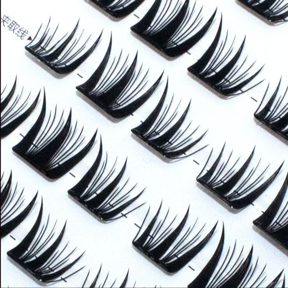 Fashion Fluffy No-Glue False E - مراجعة Eyelash Extension For Men وسعره