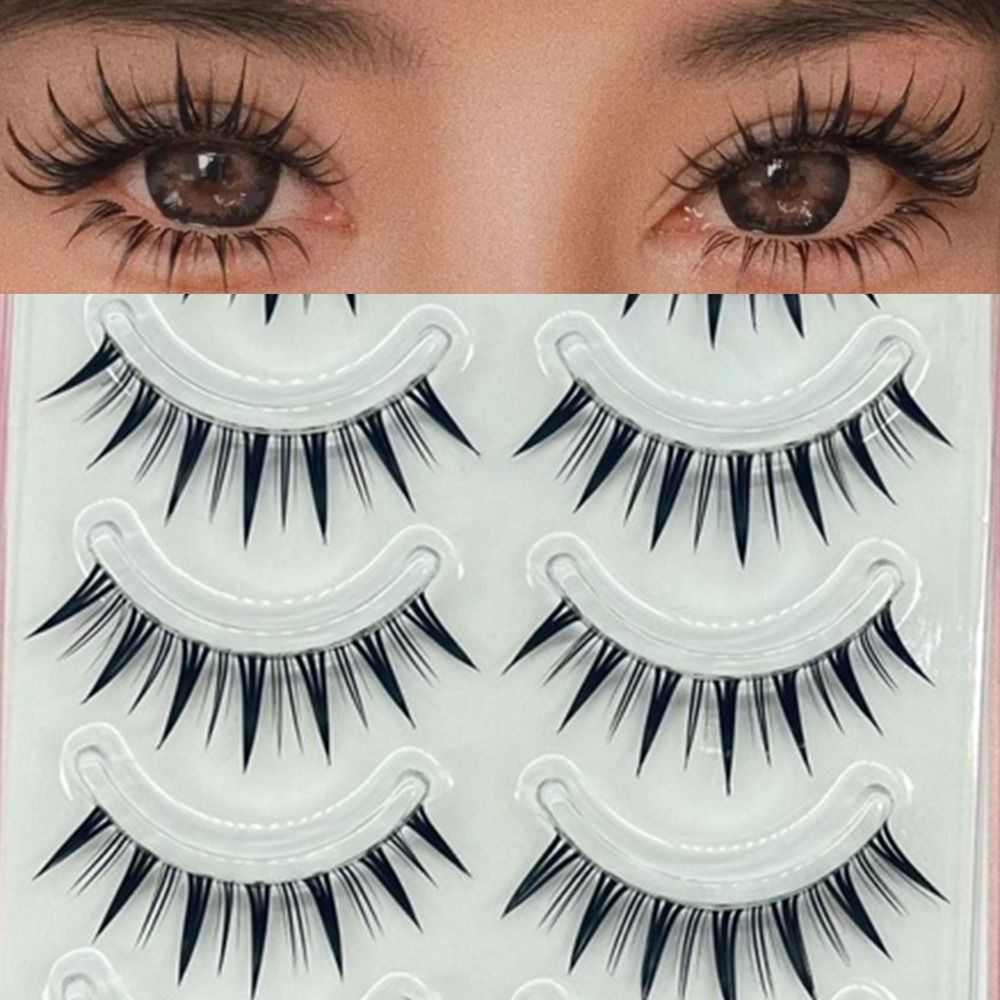 5 Pairs Pack Japanese Cosplay  - مراجعة Eyelash Extension Japanese وسعره