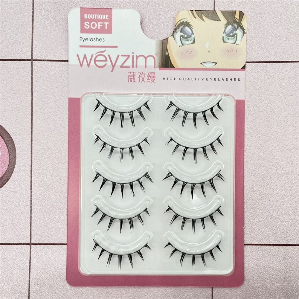 5 Pairs Pack Japanese Cosplay  - مراجعة Eyelash Extension Japanese وسعره