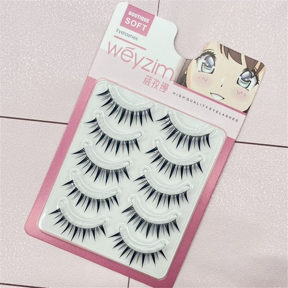 5 Pairs Pack Japanese Cosplay  - مراجعة Eyelash Extension Japanese وسعره