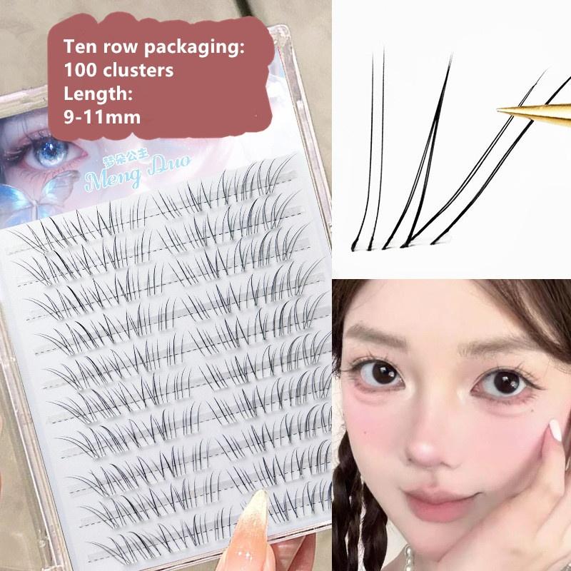 Fox Eye Wispy Cluster Lash Ext - مراجعة Eyelash Extension Volume Lashes وسعره