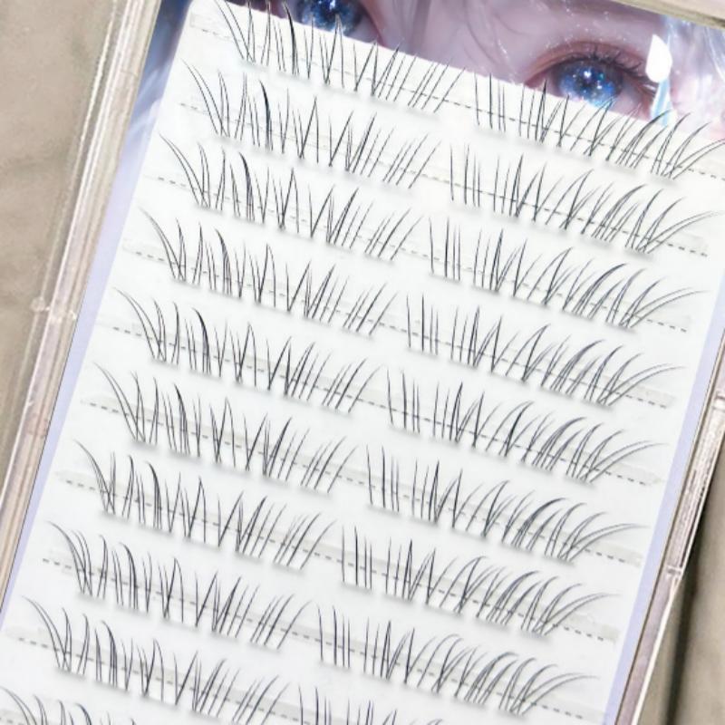 Fox Eye Wispy Cluster Lash Ext - مراجعة Eyelash Extension Volume Lashes وسعره