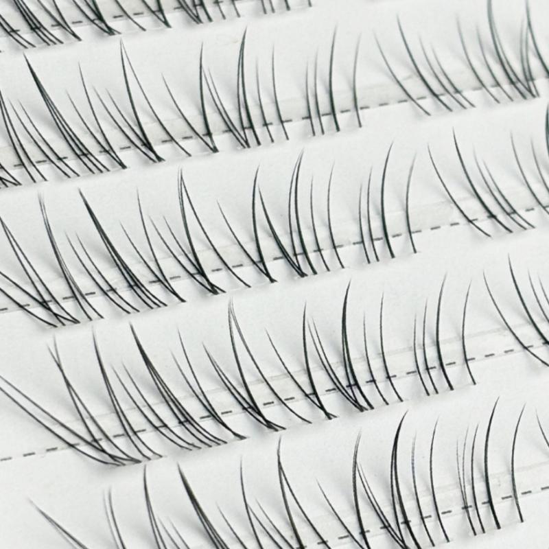 Fox Eye Wispy Cluster Lash Ext - مراجعة Eyelash Extension Volume Lashes وسعره